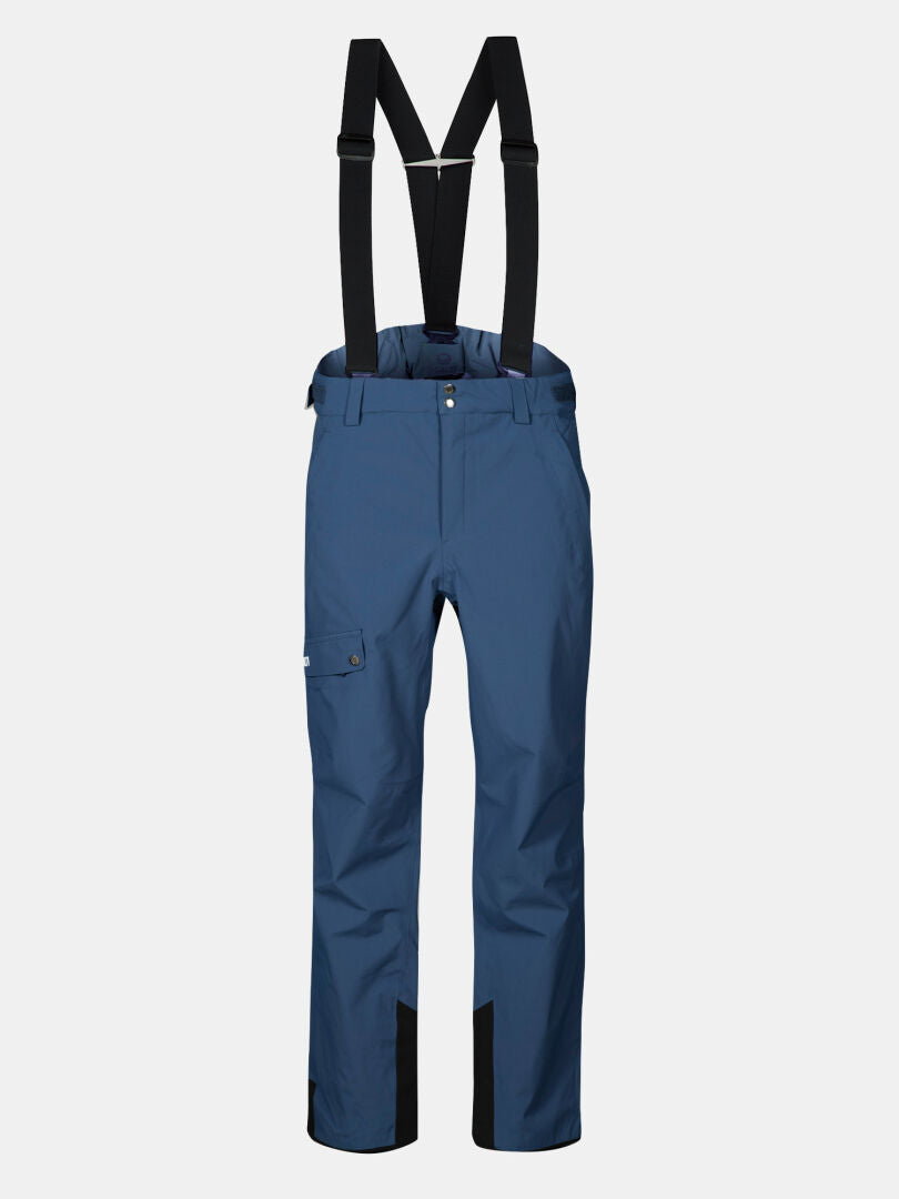 Halti Settler 3L DX Skihose Herren: wasserdichte Hose mit Hosenträgern, Seitentasche und verstärkten Knöcheln.