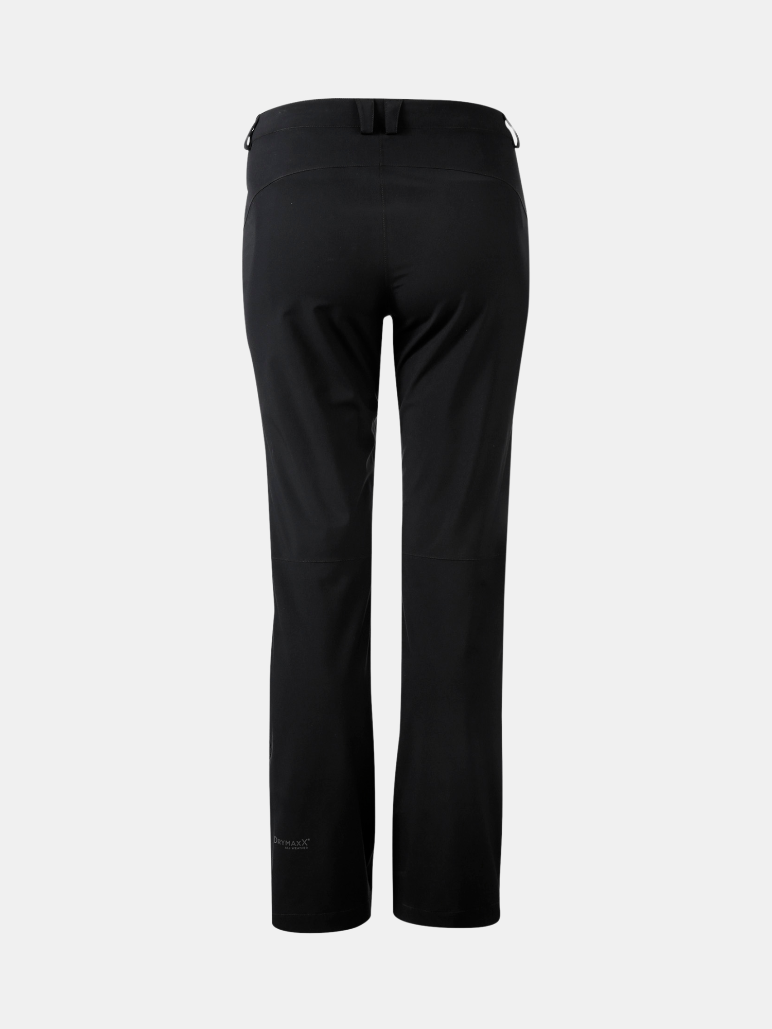 Halti Leisti Damen Recy DrymaxX Long Regenhose, gerade geschnitten, wasser- & winddicht, PFC-frei, Rückansicht.