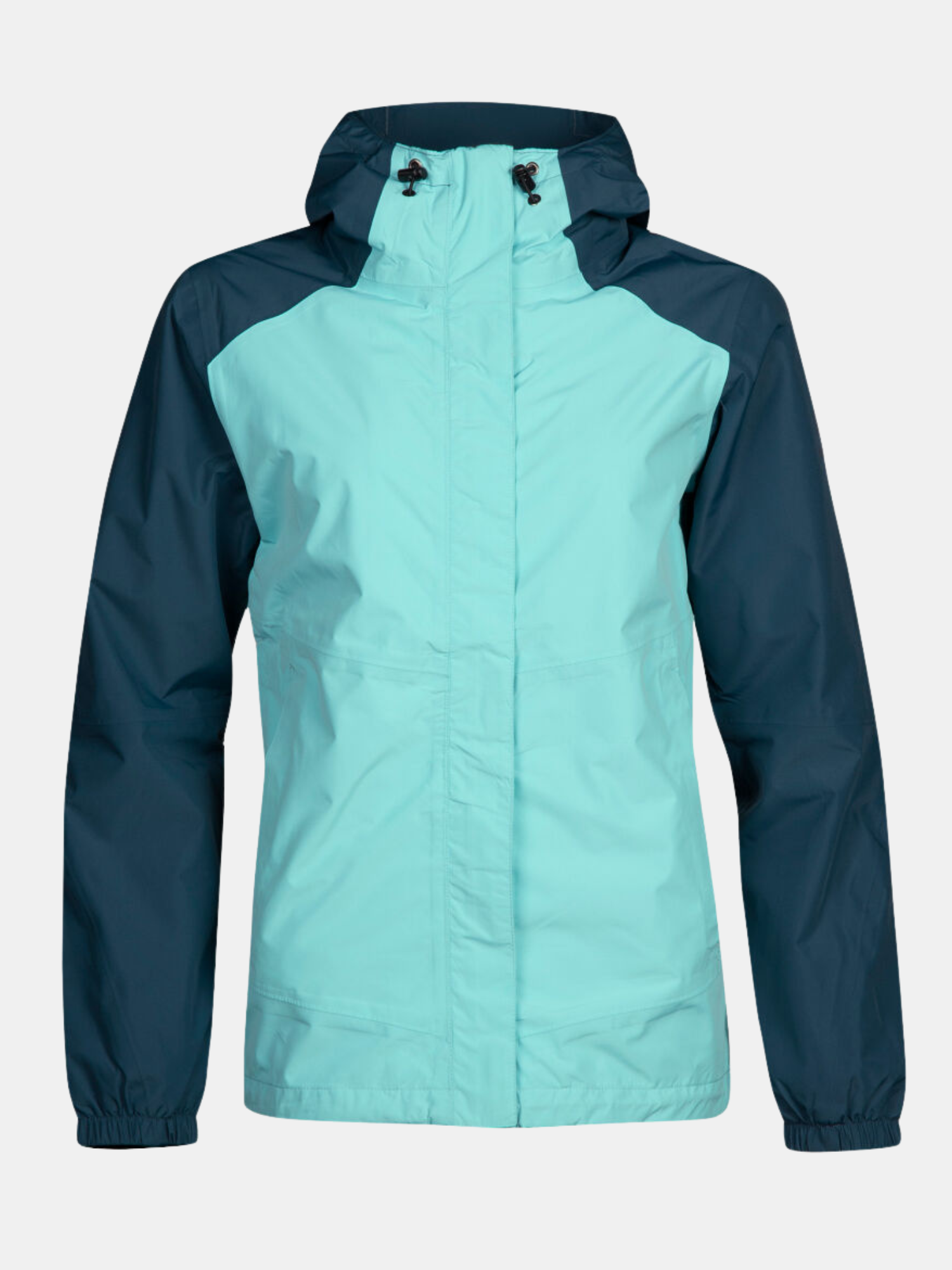 Die Halti Fort DX Regenjacke Damen aus DrymaxX mit recyceltem Polyester, Kapuze und Frontreißverschluss.