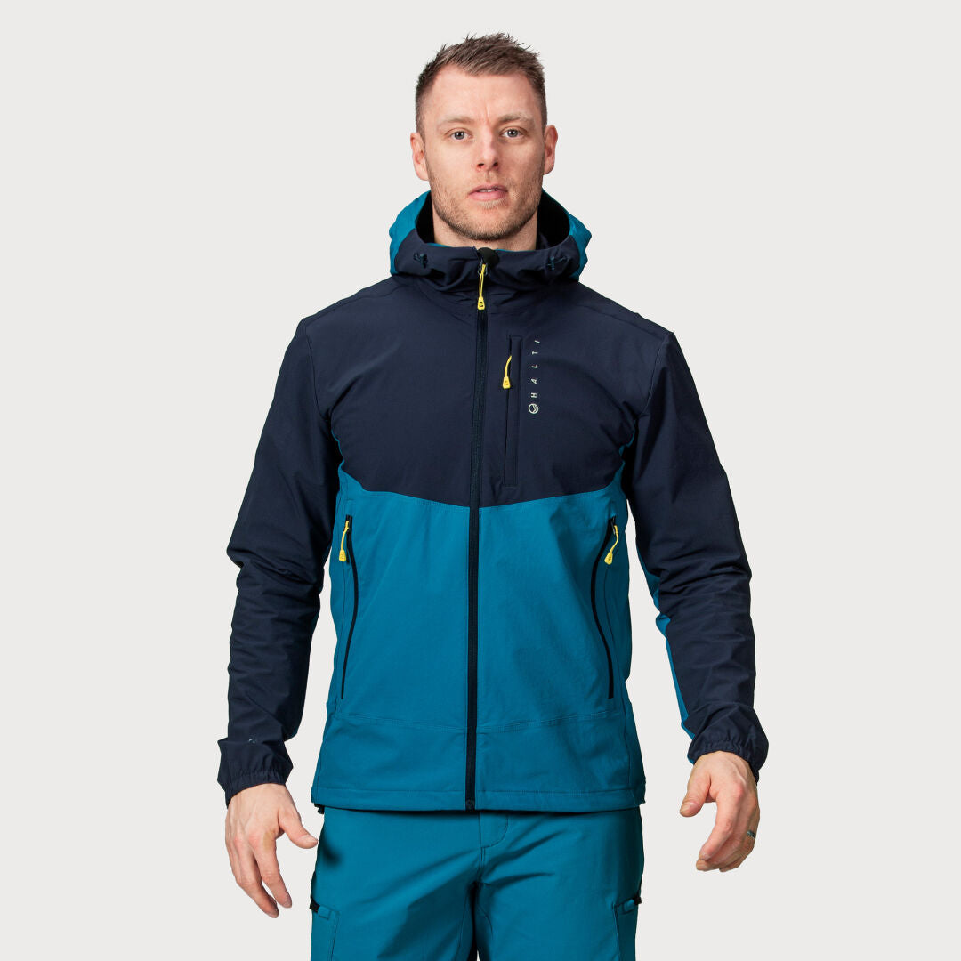 halti pallas herren outdoor jacke blau