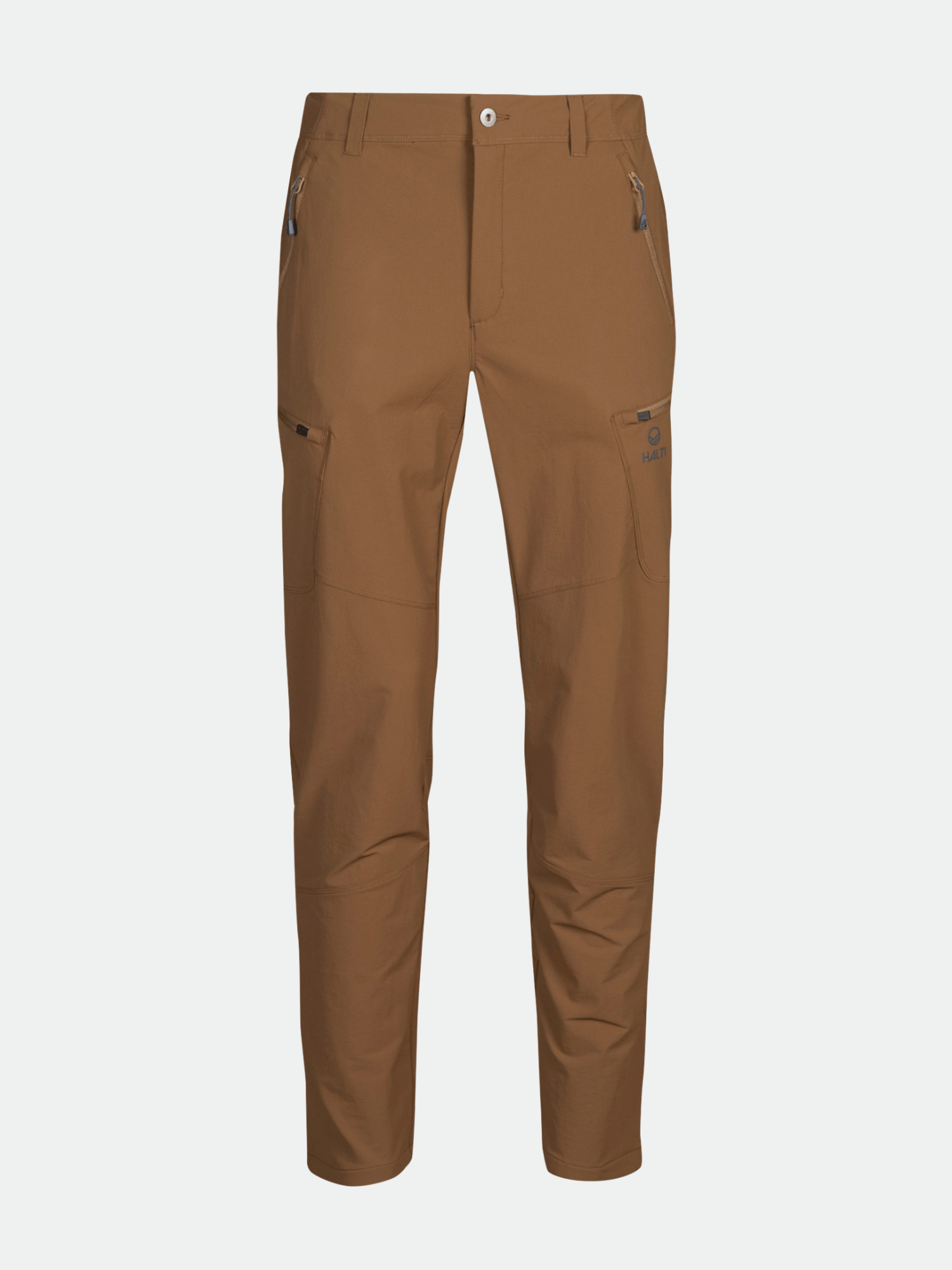 Halti Pallas Evo Brushed X-stretch Hosen Herren mit Reißverschlusstaschen, abgebildet auf weißem Grund.