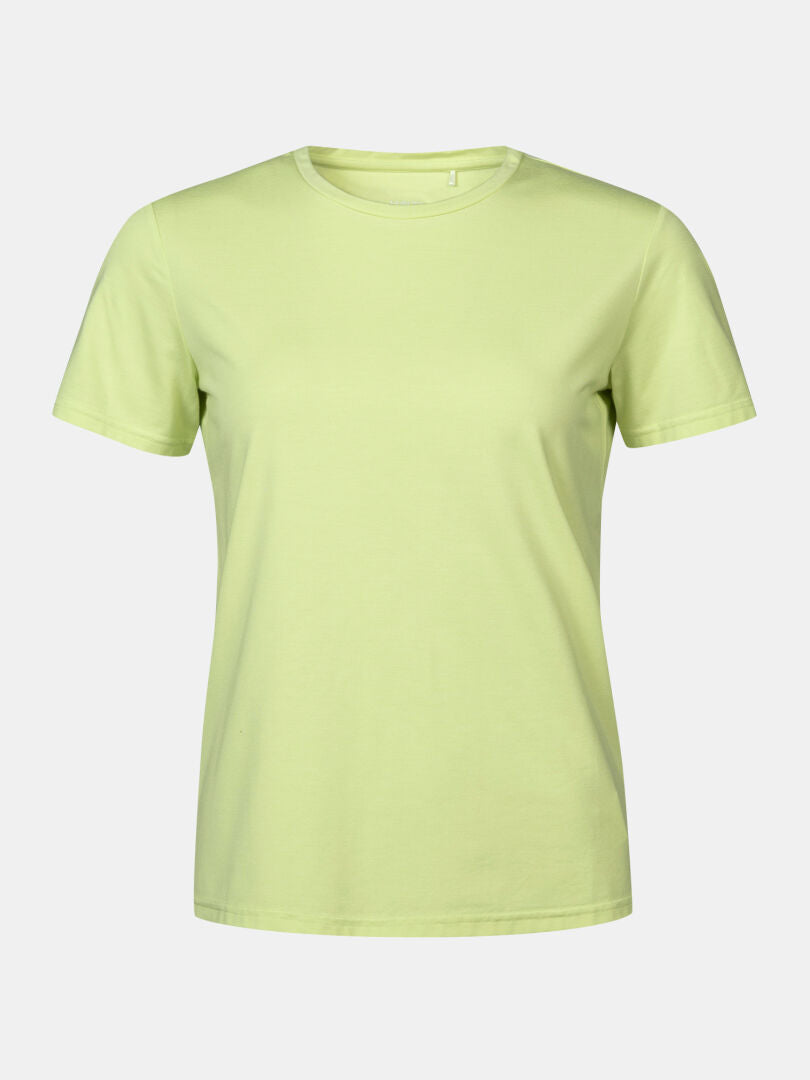Halti Kalteva T-Shirt Damen in Hellgrün aus nachhaltiger Holzfaser - ideal für Outdoor-Aktivitäten.