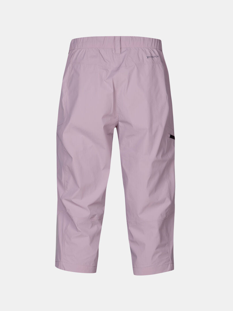 Halti Pallas Cool X-stretch Caprihose Damen in hellviolett, lockere Passform, Bund & Sonnenschutz UPF 90+.