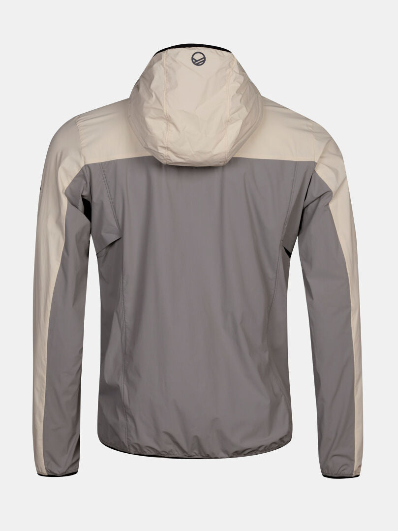 Halti Pallas Cool X-Stretch Jacke Herren: zweifarbig, mit Kapuze, LSF 50+, schnelltrocknendes Stretchgewebe.