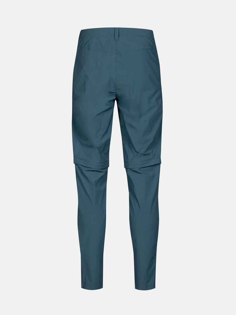 Rückenansicht der Halti Pallas Cool Stretch Zip-off Hosen Herren, Slim Fit, Knienaht, Quick Dry Stretch Material.