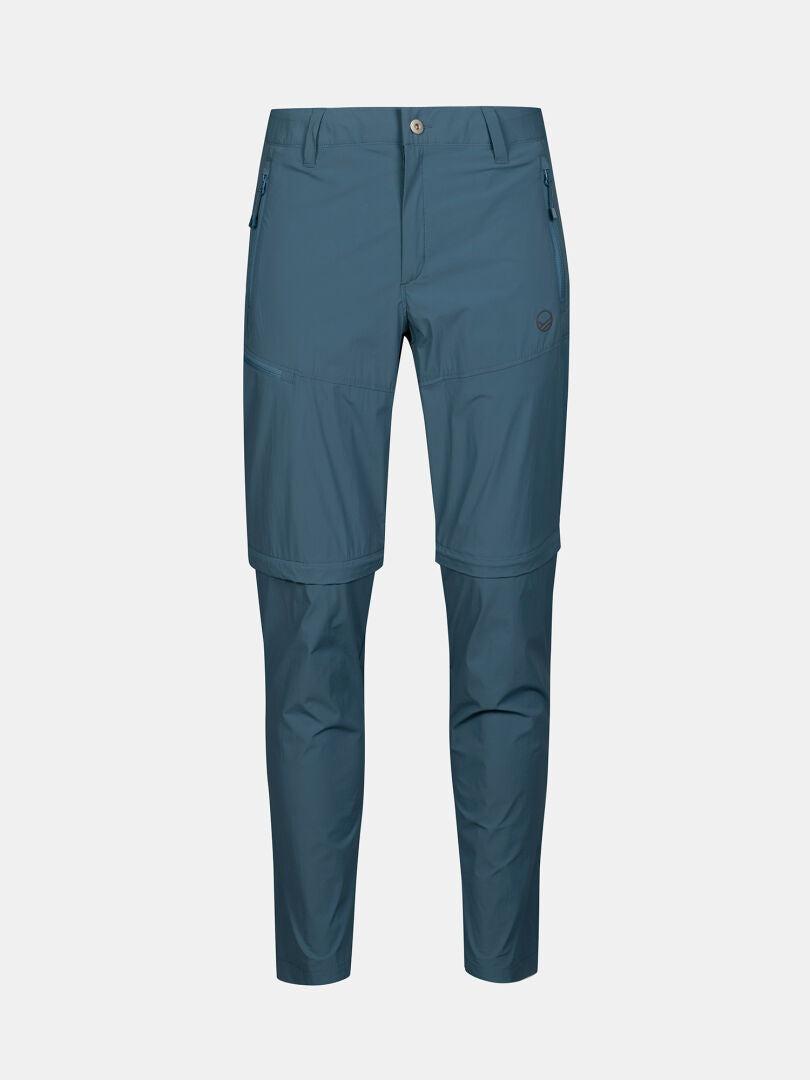 Halti Pallas Cool Stretch Zip-off Herren Hose, UPF 90+, Dry Quick, mit Reißverschlusstaschen, teal blue.