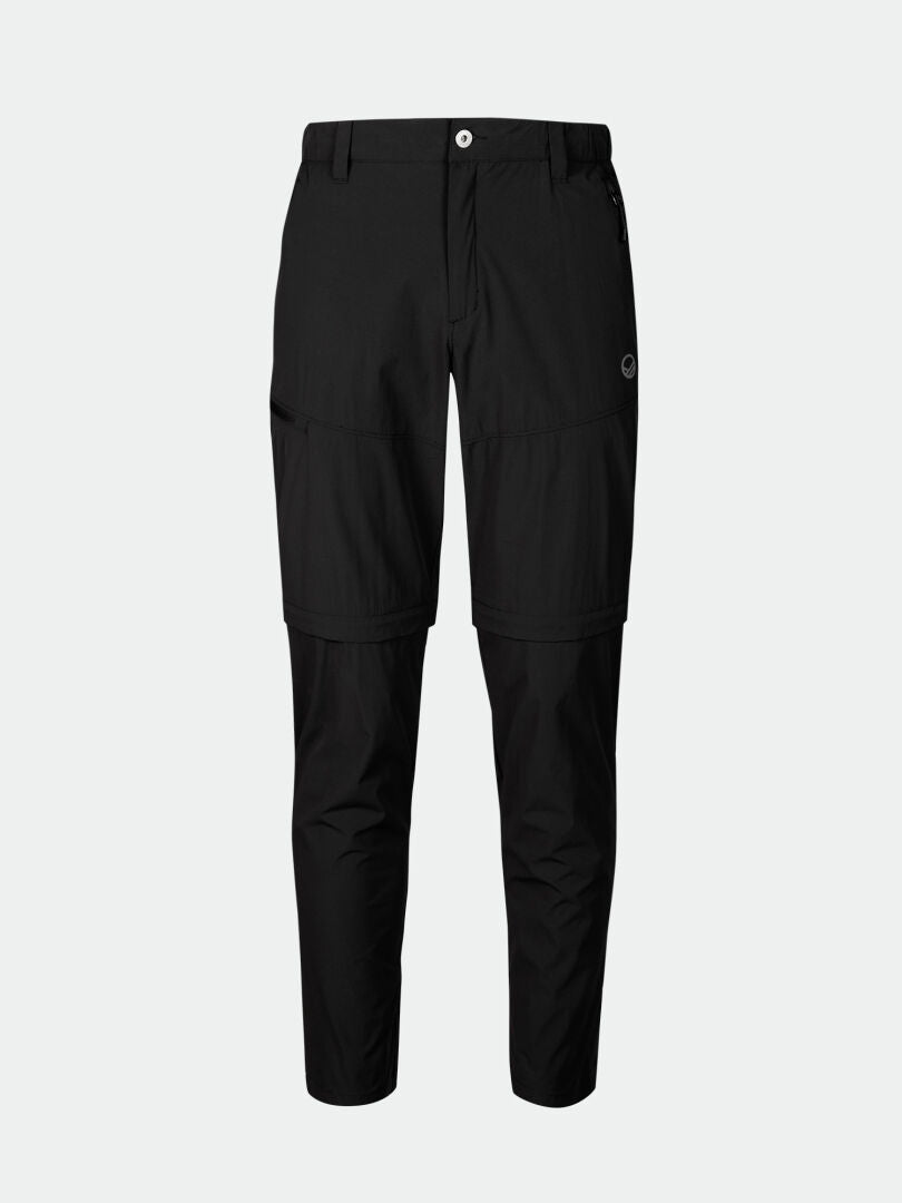 Halti Pallas Cool X-Stretch Zip-Off-Hose Herren, schwarz, mit Fronttaschen, Knopfverschluss und UPF 90+ Sonnenschutz.