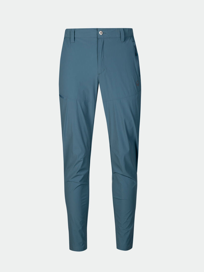 Halti Pallas Cool X-Stretch Hose Herren: blau, gerades Bein, Reißverschluss vorne, Gürtelschlaufen, Seitentaschen, Dry Quick-Gewebe.