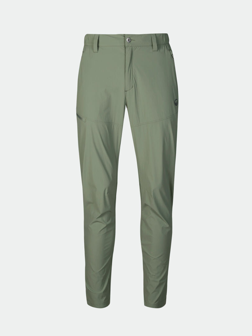 Halti Pallas Cool X-Stretch Hose Herren: hellgrün, Gürtelschlaufen, Vordertaschen, Dry Quick-Stretchgewebe für Komfort im Freien.