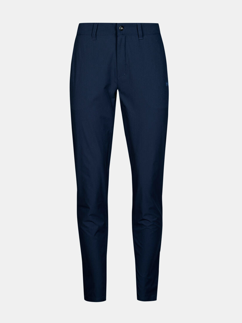 Halti Drive X-stretch Chinos Damen in marineblau slim-fit, mit Stretchmaterial, abgebildet auf weißem Hintergrund.