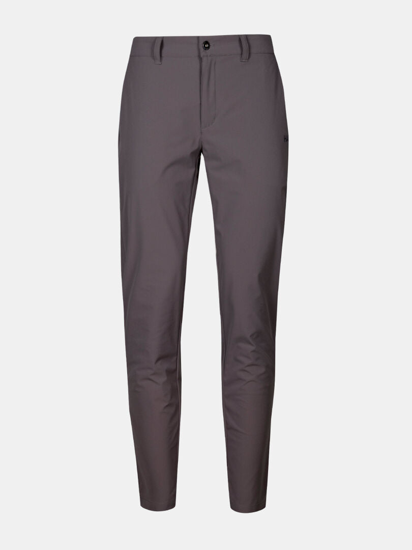 Halti Drive X-stretch Chinos Damen: graue Slim-Fit-Chinos mit Stretch, Knopf-Reißverschluss, Gürtelschlaufen und Taschen.