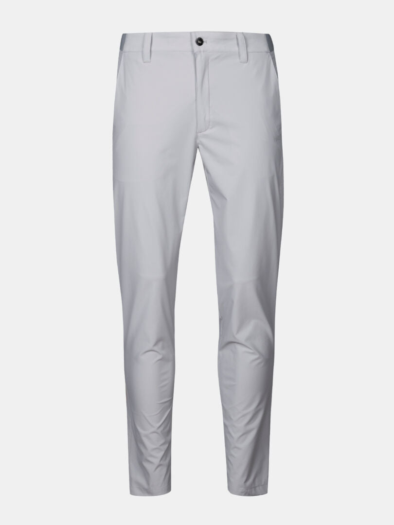 Halti Drive X-stretch Chinos Herren, slim-fit, hellgrau, schnelltrocknender Stretch mit Gürtelschlaufen und Reißverschluss im Hosenschlitz.