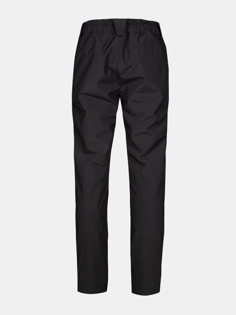 Halti Routa Short Winterhose für Herren in Schwarz mit elastischem Bund, abgebildet vor einem schlichten weißen Hintergrund.
