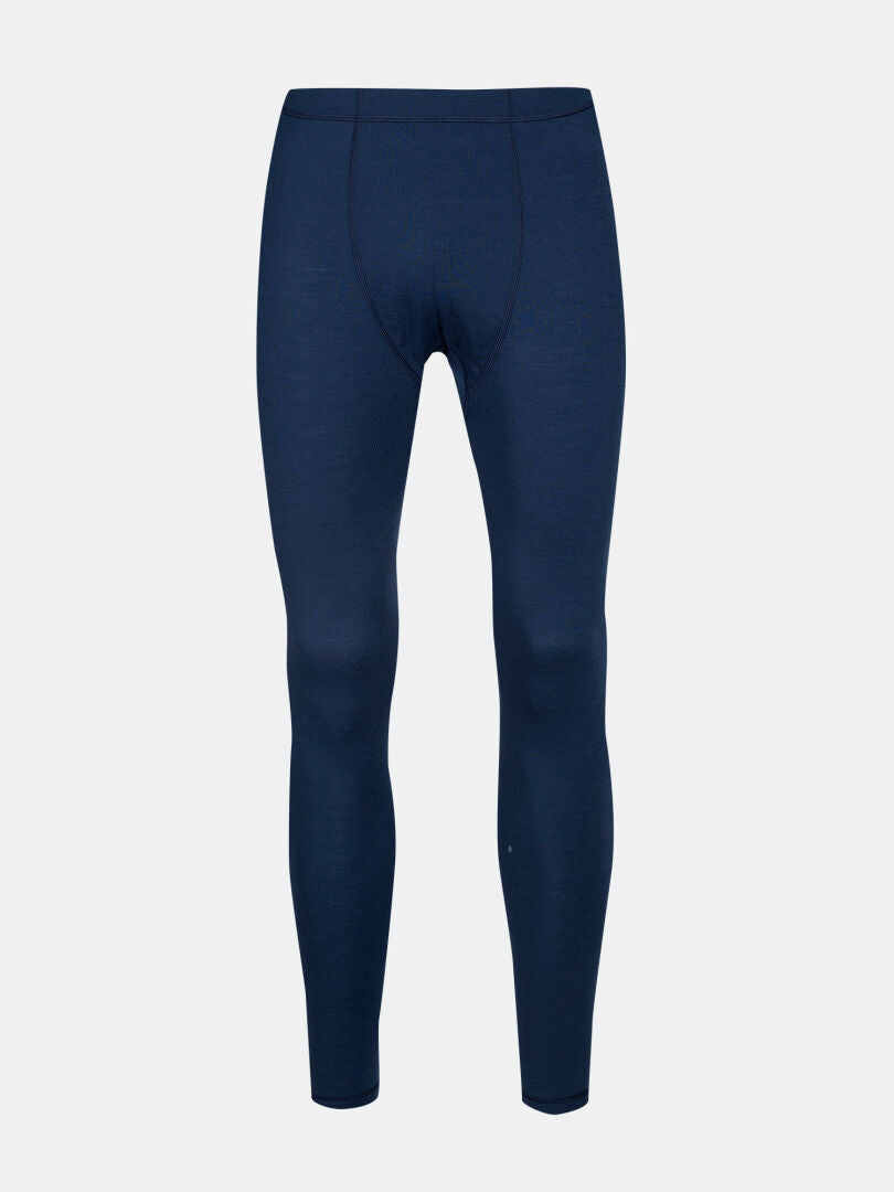 Halti Neva Merino Unterwäsche Set Herren: marineblaue, durchgehende Thermoleggings für Outdoor-Aktivitäten.