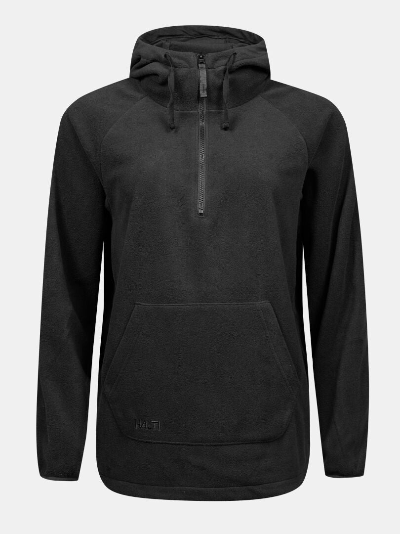 Die Halti Susanne Fleece Damen verfügt über einen Frontreißverschluss, Kordelzüge und eine große Känguru-Tasche, die für wohlige Wärme sorgt.