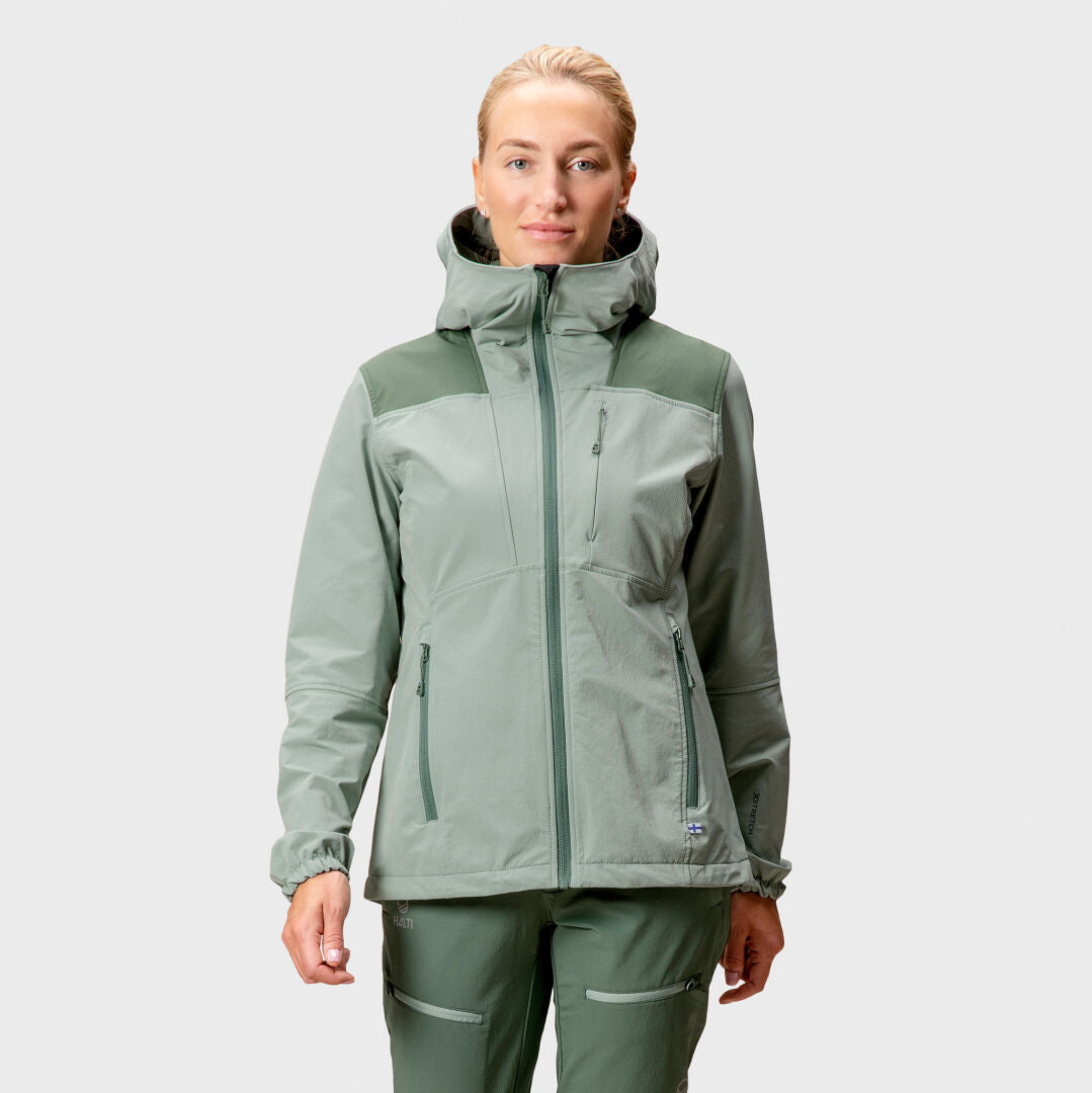 halti pallas damen outdoor jacke grün