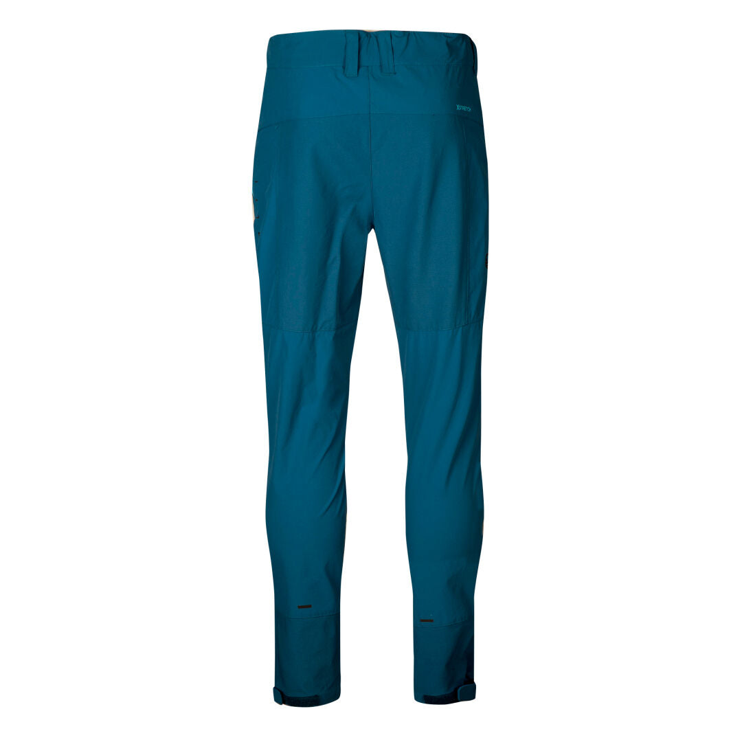 Halti Tracks Herren X-Stretch-Hose in Blau, schmale Passform mit dezenten Nähten, ideal für aktives Training im Freien.