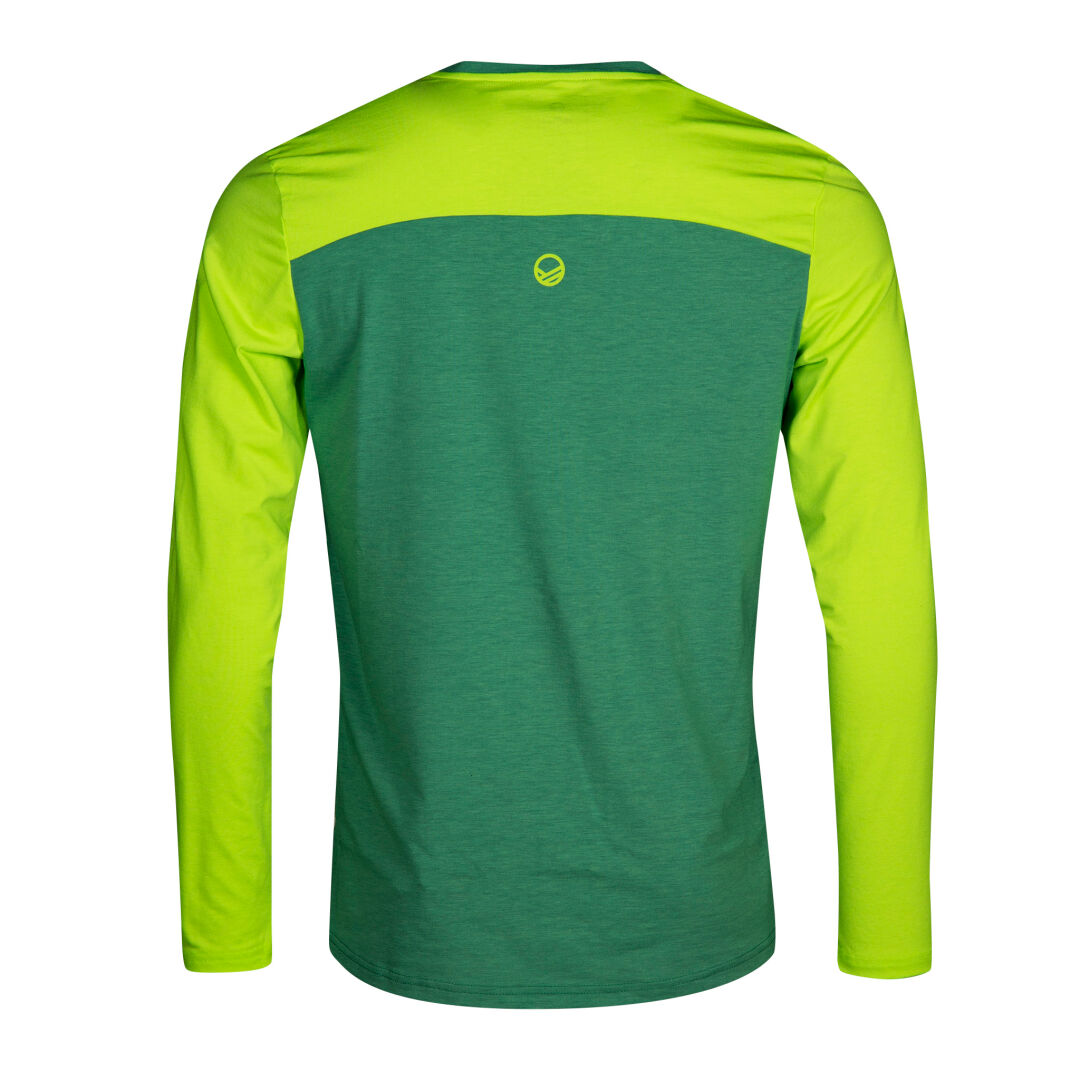 Core Herren Shirt von Halti aus recycelten Fasern, atmungsaktiv, in Grün mit Rückansicht.