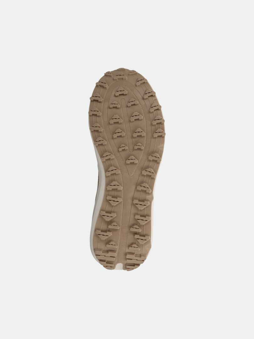 Halti Morgam DX Mid Schuhe Damen mit robuster Sohle - ideal für Outdoor-Aktivitäten, beige, auf weißem Hintergrund.