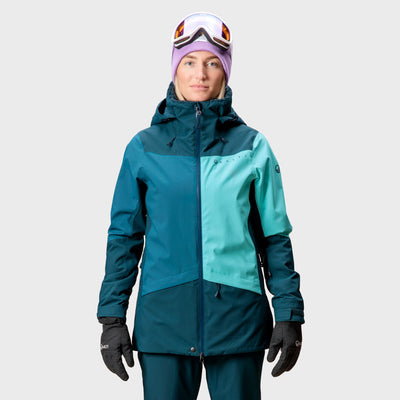 Halti Planker Naisten Laskettelutakki - Sininen - Women's Ski Jacket - Blue - Model