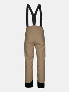 Halti Carvey II DX Skihose Herren in Tan mit schwarzen Hosenträgern, verstärkten Bündchen und DrymaxX Technologie von hinten.
