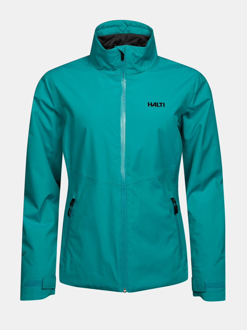 Teal Halti Varion 2in1 DX Skijacke für Damen – Skijacke mit Reißverschluss, hohem Kragen und Reißverschlusstaschen.