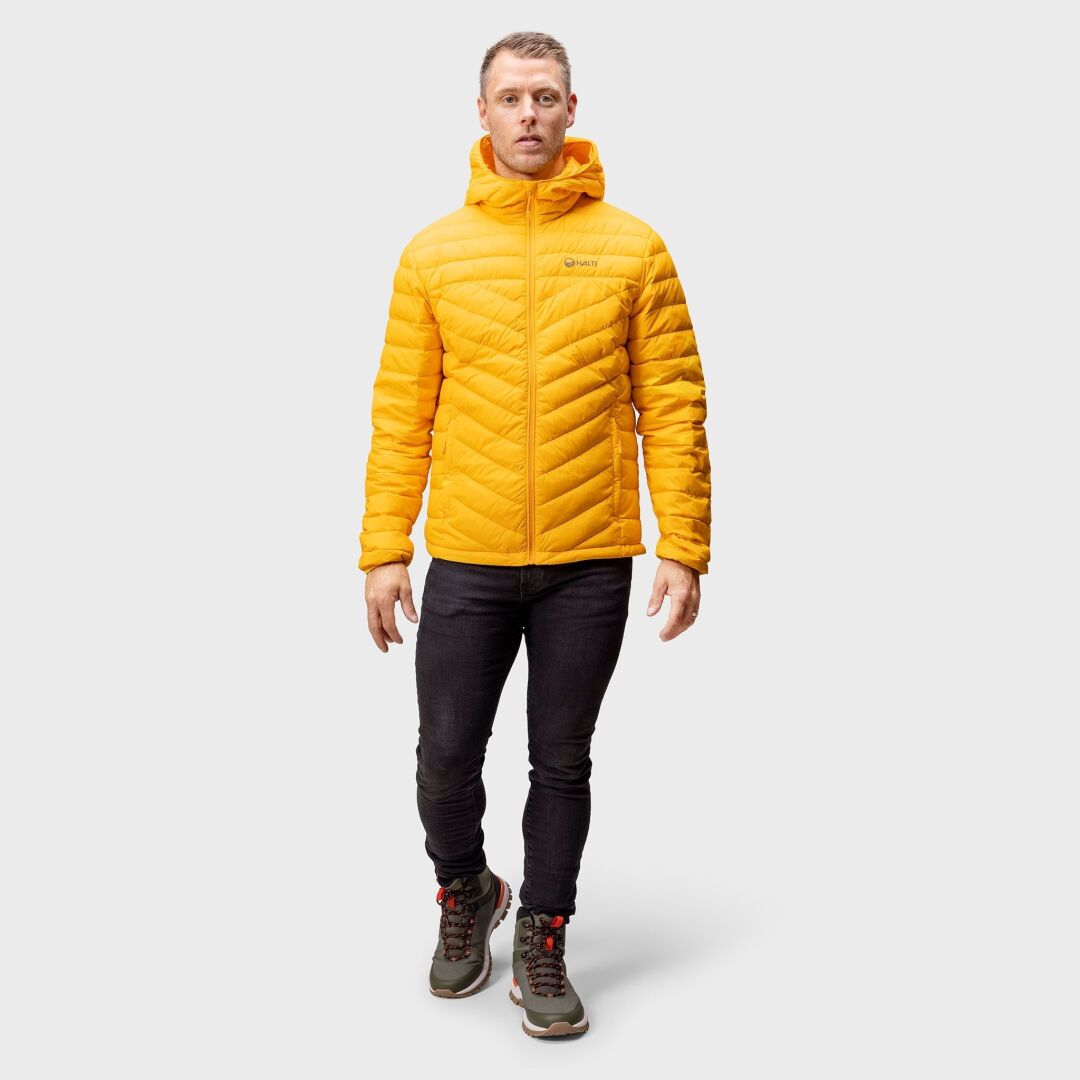 Halti Huippu Miesten Kevytuntuvatakki - Keltainen - Mens Down Jacket - Yellow