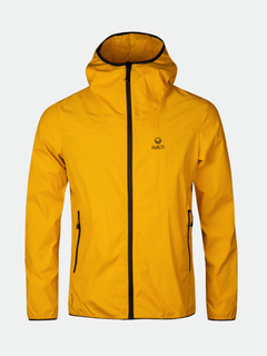 Halti Pallas Herren Lite X-stretch Jacke, gelb, Frontreißverschluss, zwei Taschen, Halti Logo auf der Brust.