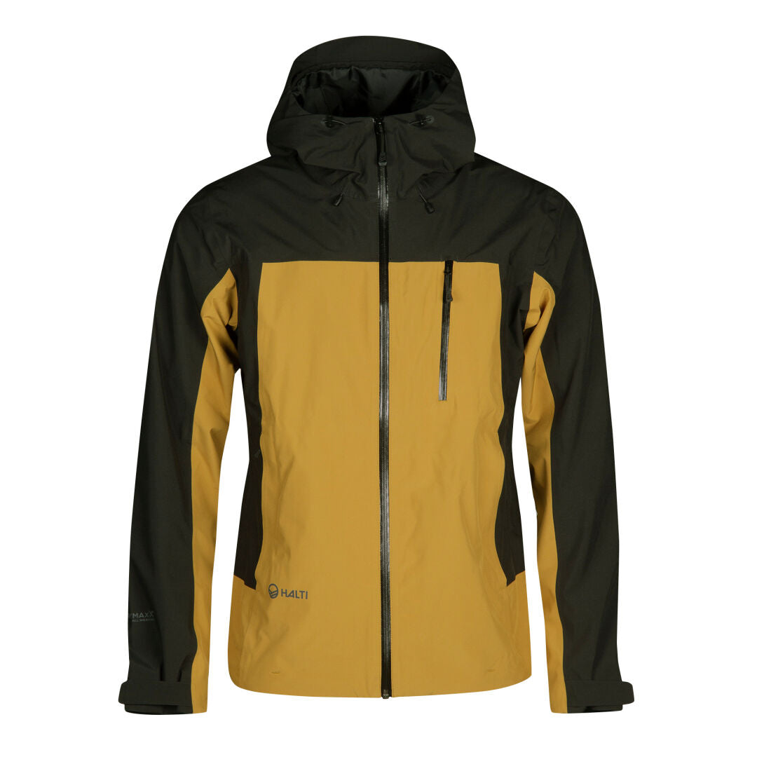 Halti Vega men's shell jacket black yellow