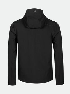 Die Halti Pallas Evo Brushed X-stretch Jacke Herren ist von hinten auf einem schlichten hellgrauen Hintergrund abgebildet.