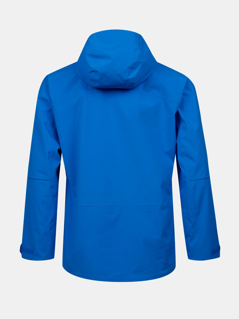 Die Halti Staala DX Regenjacke Herren in Blau ist wasserabweisend und ideal für dein Outdoor-Abenteuer.