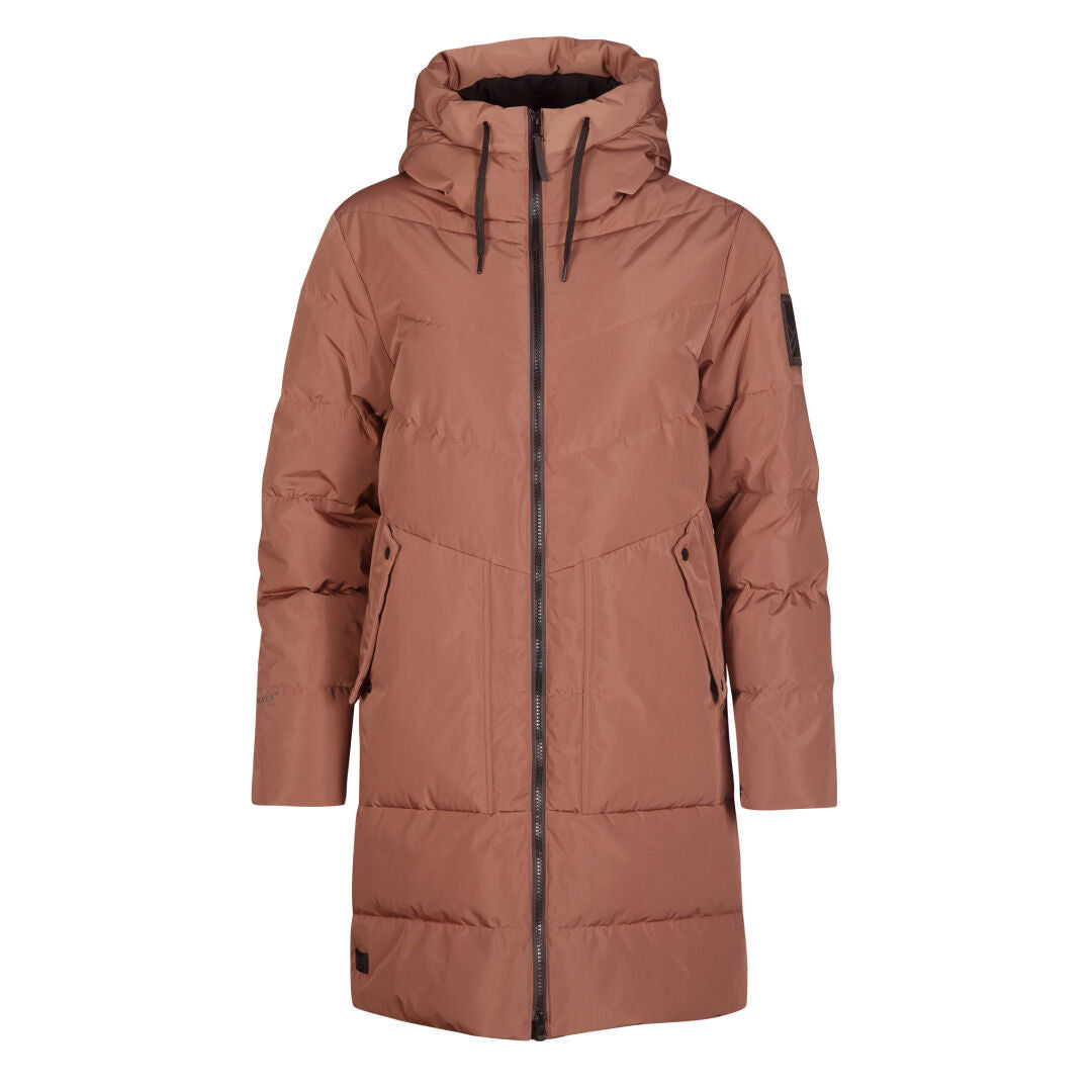 Kallio by Halti Linjat Puffer jacket women's brown - Kallio by Halti Linjat Puffer jacka dam brun - Kallio by Halti Linjat Pufferjacke Damen braun - Kallio by Halti Linjat Puffer takki naisten ruskea