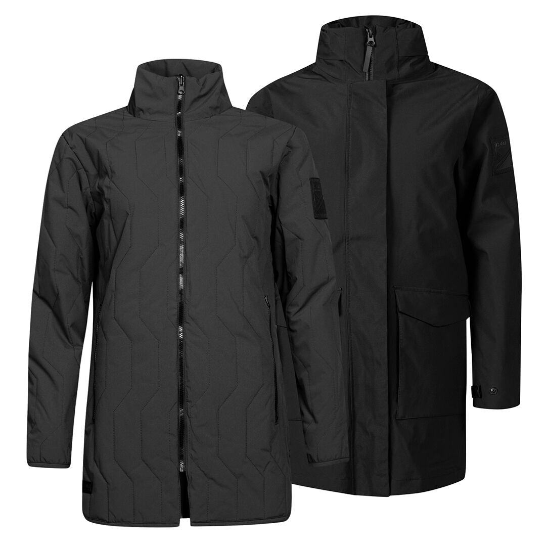 Halti Synkas 3in1 parkatakki musta naisten - Halti Synkas 3in1 Women's Parka Black - Halti Synkas 3in1 Damenparka Schwarz - Halti Synkas 3in1 parkas svart dam