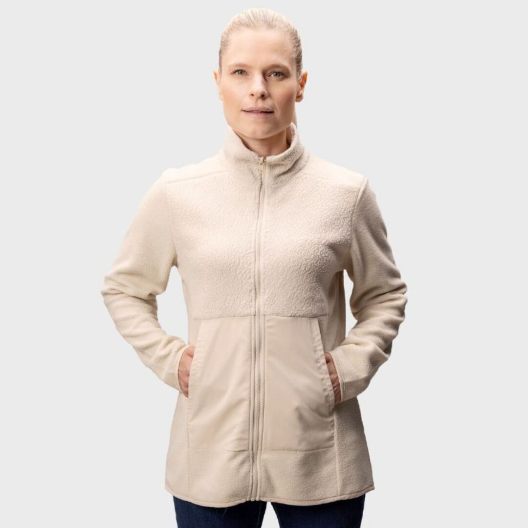 Kallio by Halti Synkas Fleece Jacket Womens beige - Kallio by Halti Synkas Fleece Jacke Damen beige - Kallio by Halti Synkas Fleecejacka Dam beige - Kallio by Halti Synkas Fleece -takki naiset beige