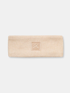 Beiges Huurre Band von Halti mit quadratischem Logo-Patch, präsentiert auf weißem Hintergrund.