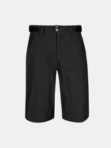 Halti Tracks Damen X-Stretch Shorts: schwarz, knielang, Gürtelschlaufen, 2 Knöpfe, Hosenschlitz mit Reißverschluss, atmungsaktives Gewebe.