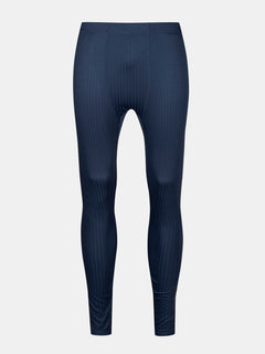 Halti Dual Baselayer Set Herren navy gerippte Thermoleggings, recyceltes Polyester, Vorderansicht auf hellgrauem Hintergrund.