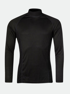 Das Halti Dual Baselayer Set Herren ist ein taillierter schwarzer Rollkragenpullover aus recyceltem Polyester - ideal als atmungsaktiver Baselayer.