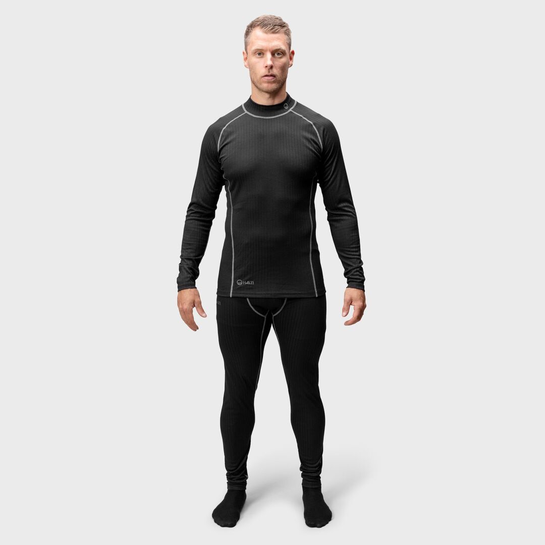 Halti Dual Baselayer Men's Black/ Dual Kerrasto miesten musta/ Dual Underställ Herr svart/ Dual unterwäsche Herren schwarz