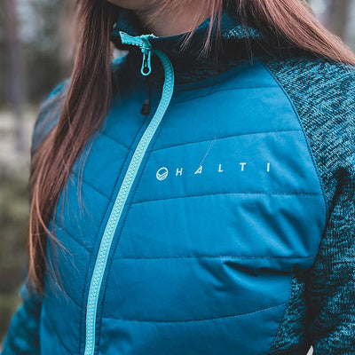Halti Streams women's warm layer jacket blue / Hlti Streams naisten välitakki sininen