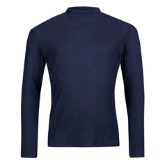 Das Halti Trone Fleece-Shirt Herren, langärmelig und dunkelblau, ist auf weißem Grund abgebildet.