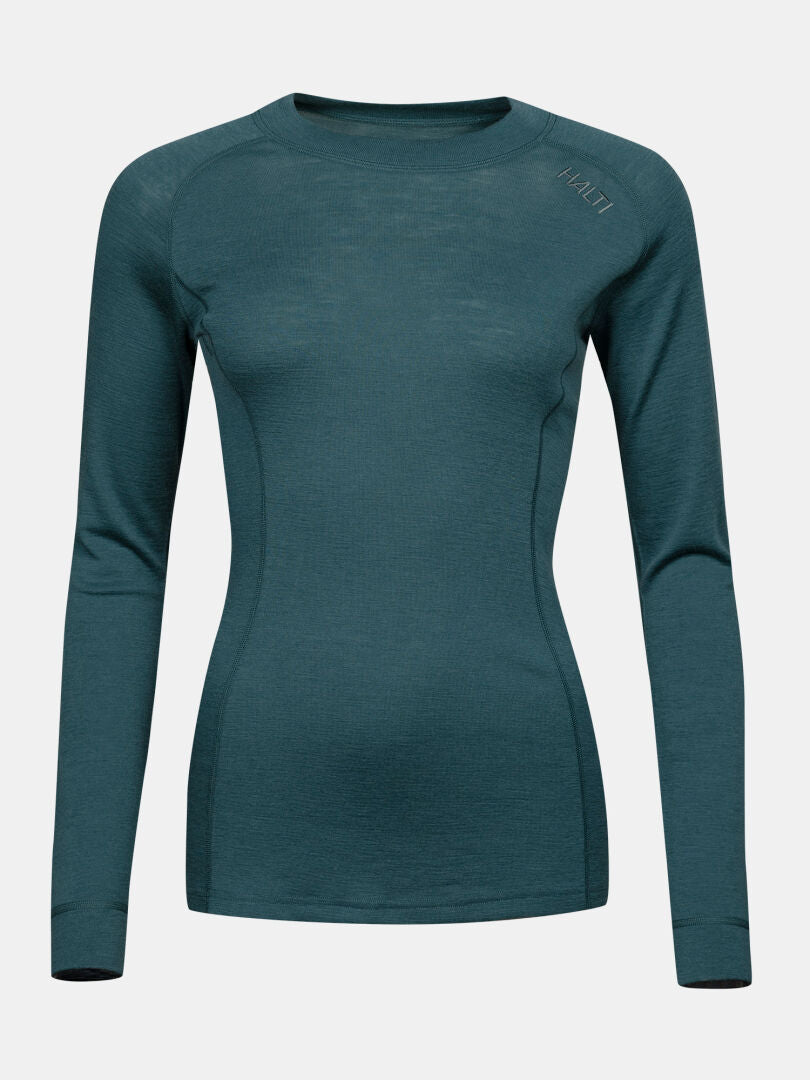 Halti Hossa II Merino-Unterwäsche-Set für Damen, figurbetont, Rundhalsausschnitt, leicht – ideal zum Kombinieren und für Outdoor-Aktivitäten.