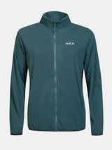Rockmoon Fleecejacke Damen Plus von Halti: aus recyceltem Material, Farbe: Teal, Frontreißverschluss, Logo – ideal für Outdoor-Aktivitäten.