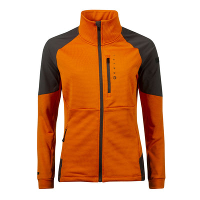 Halti Forerunner women’s full zip layer jacket marmalade orange